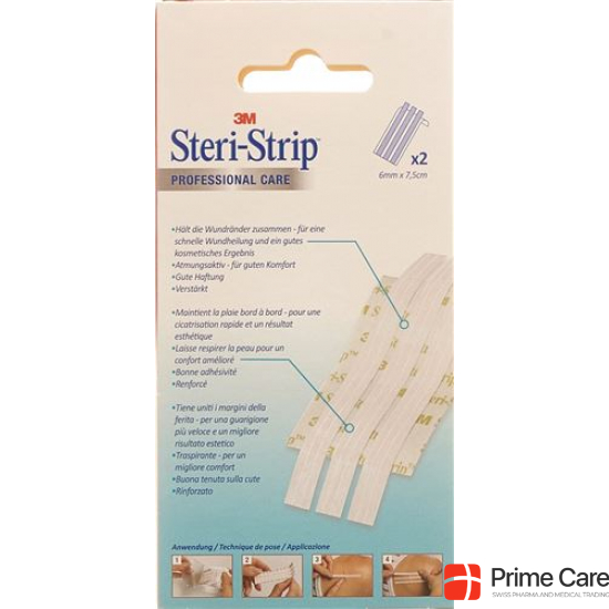 3M Steri Strip 6x75mm Weiss Verstärkt 50x 3 Stück buy online