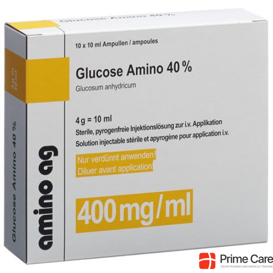 Glucosum Amino Injektionslösung 40% 10 Ampullen 20ml buy online