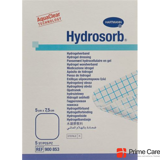 Hydrosorb Hydrogel Verband 5x7.5cm Steril 5 Stück buy online