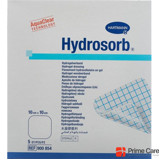 Hydrosorb Hydrogel Verband 10x10cm Steril 5 Stück buy online