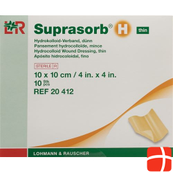 Suprasorb H Dünn Hydrokolloid Verband 10x10cm 10 Stück