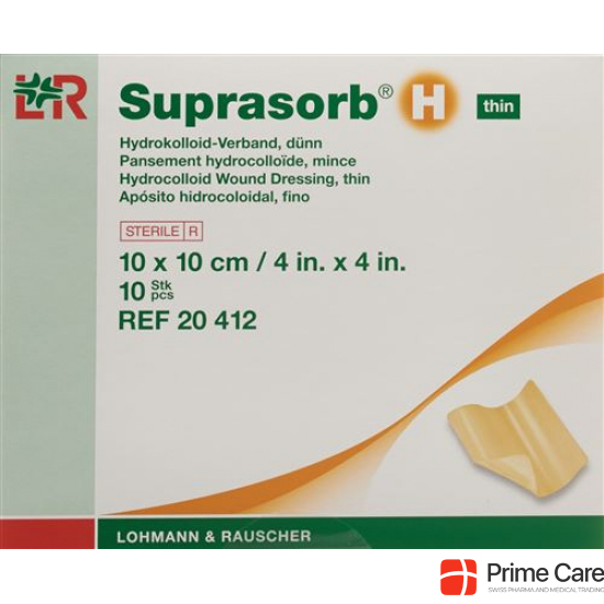 Suprasorb H Dünn Hydrokolloid Verband 10x10cm 10 Stück buy online