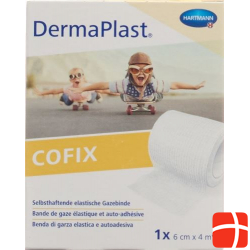 Dermaplast Cofix Gauze Bandage 6cmx4m White