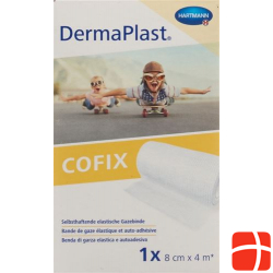Dermaplast Cofix Gauze Bandage 8cmx4m White