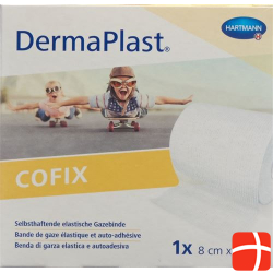Dermaplast Cofix Gauze Bandage 8cmx20m White