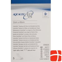 Aquacel Ag Hydrofiber Silber Tamponade 2x45cm 5 Stück