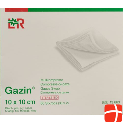 Gazin Faltkompressen 10x10cm 16-fach Steril 10x 10 Stück