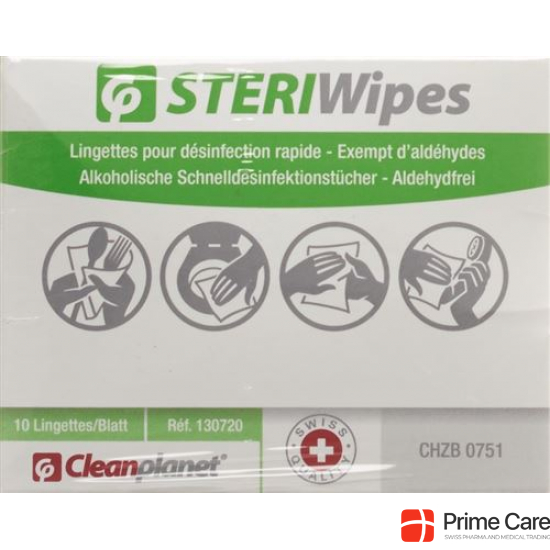 Cleanplanet Steriwipes C Desinfektionstuech 10 Stück buy online