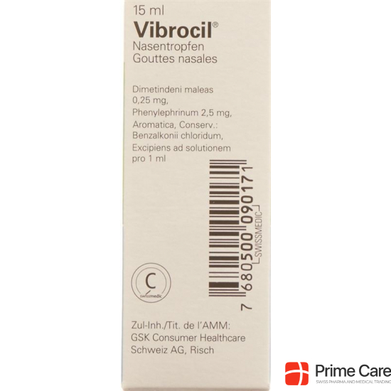 Vibrocil Nasentropfen 15ml buy online