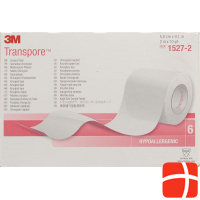 3M Transpore Fixierpflaster 50mm x 9.14m transparent 6 Stück