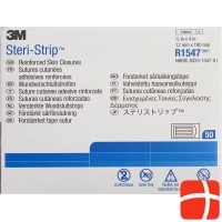 3M Steri Strip 12x100mm Weiss Verstärkt 6x 50 Stück