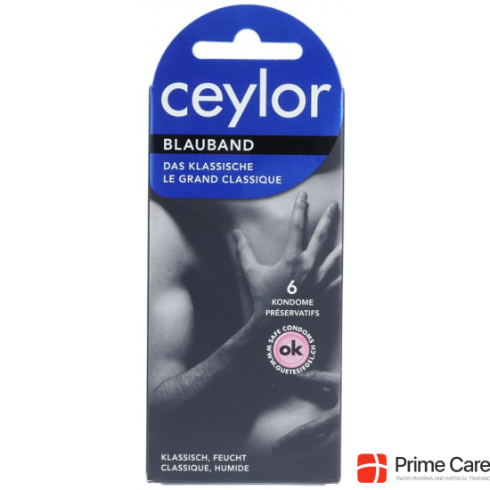 Ceylor blueribbon condoms with reservoir 6 pieces buy online