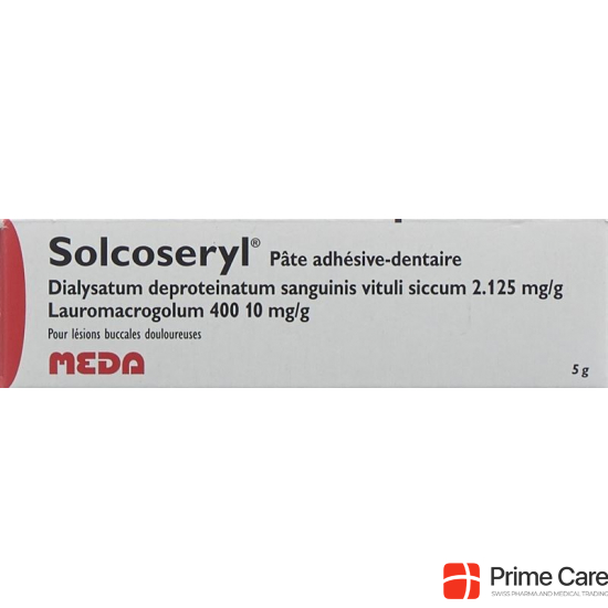 Solcoseryl Dental Adhaesivpaste 5g buy online