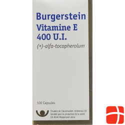 Burgerstein Vitamin E 400 IU 100 capsules