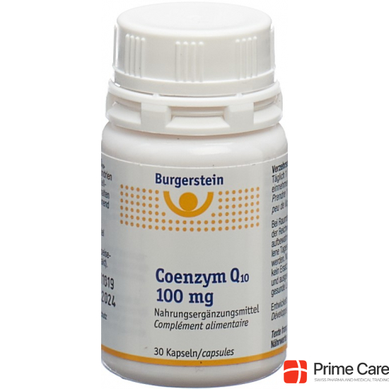 Burgerstein Coenzym Q10 capsules 100 mg Ds 30 pieces buy online