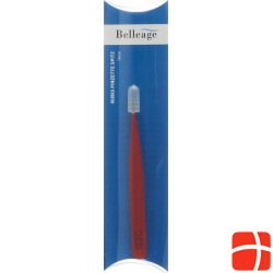 Belleage Rubis tweezers pointed inox