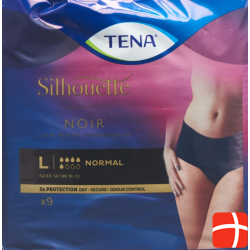 Tena Silhouette Normal L Schwarz 9 Stück