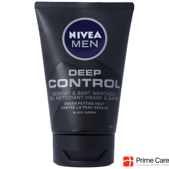 Nivea Men Deep Control Waschgel Gesicht&ba 100ml buy online