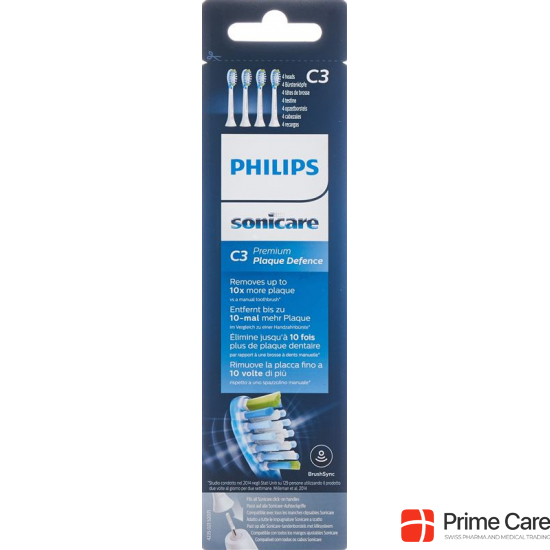 Philips Sonicare replacement brushes C3 Premium Hx9044/17 4 pieces buy online