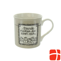 Herboristeria feel-good mug Friends Grey