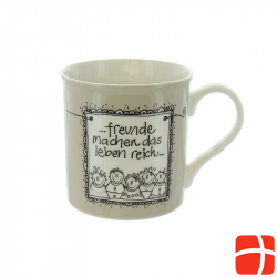 Herboristeria feel-good mug Friends Grey