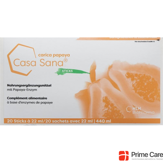 Casa Sana Carica Papaya 20 Stick 22ml buy online