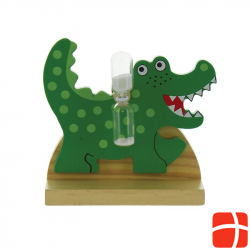 Herboristeria toothbrush clock Wooden crocodile