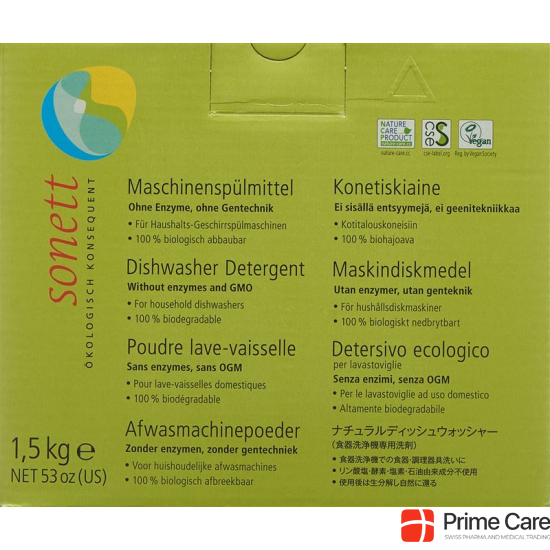 Sonett Maschinenspülmittel Pulver 1.5kg buy online