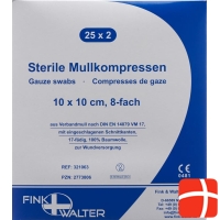 Fiwa Mullkompress 10x10cm Steril 8fa 17faed 25x 2 Stück