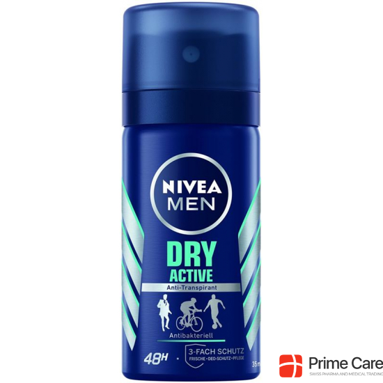 Nivea Male Deo Dry Active Aeros (neu) Spray 35ml buy online
