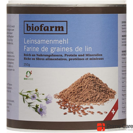 Biofarm Leinsamenmehl Knospe Ch 250g buy online