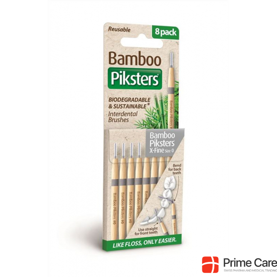 Piksters Bamboo 0 Silver 8 Stück buy online