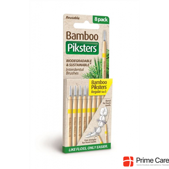 Piksters Bamboo 3 Yellow 8 Stück buy online