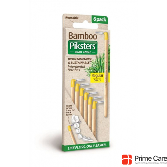 Piksters Bamboo Kink 3 Yellow 6 Stück buy online