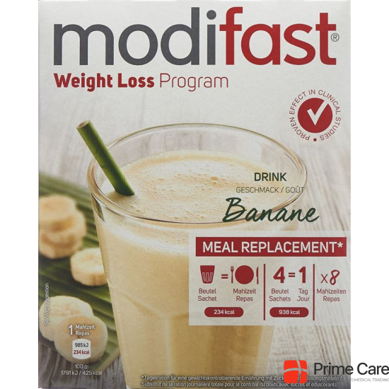 Modifast Programm Drink Banane 8x 55g buy online