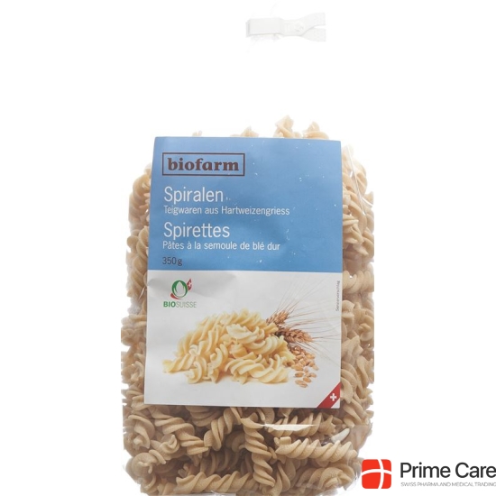 Biofarm Spiralen Hartweizen Ch Knospe 350g buy online