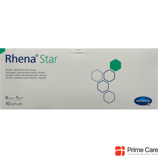Rhena Star Elastisch Binden 8cmx5m Hautfarbig Offen 10 Stück buy online