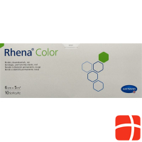 Rhena Color Elastische Binde 6cmx5m Rot Offen 10 Stück