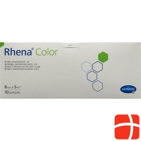 Rhena Color Elastisch Binden 8cmx5m Rot Offen 10 Stück