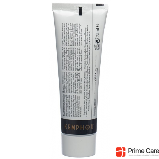 Kemphor Toothpaste Charcoal Tube 75ml buy online