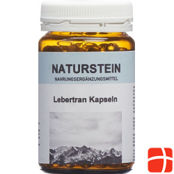 Naturstein Lebertran Kapseln Glasflasche 300 Stück