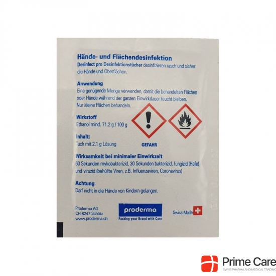 Proderma Disinfect Pro disinfectant wipe buy online
