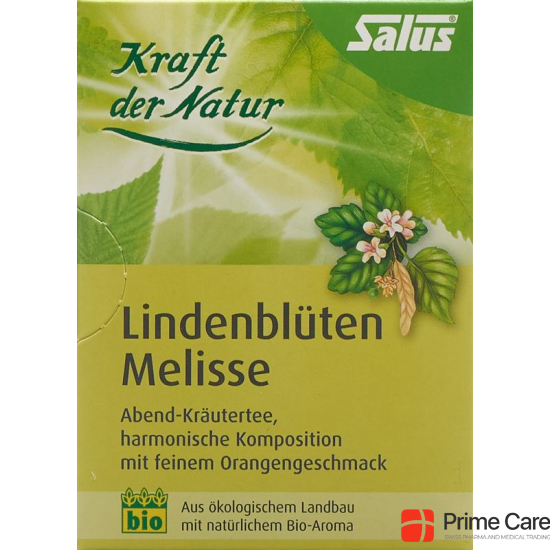 Salus Lime Blossom Lemon Balm Tea Organic Bag 15 Pieces buy online