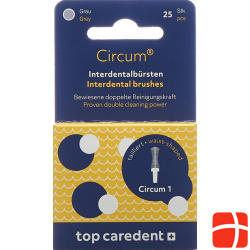 Top Caredent Circum 1 Int Bürsten Grau 25 Stück
