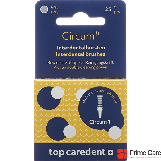 Top Caredent Circum 1 Int Bürsten Grau 25 Stück buy online