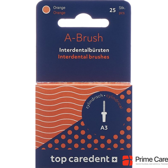 Top Caredent A-brush 3 Idbh-o Orange 25 Stück buy online
