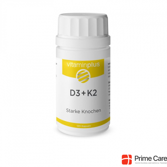 Vitaminplus D3+k2 Kapseln Dose 120 Stück buy online