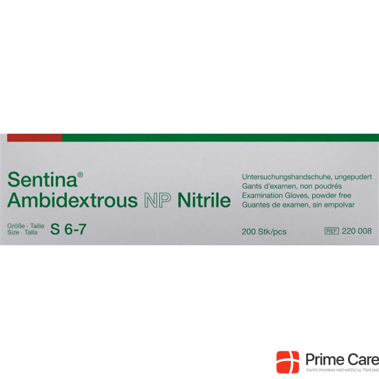 Sentina Ambidextrous S 6-7 Nitrile Puderfrei 200 Stück buy online