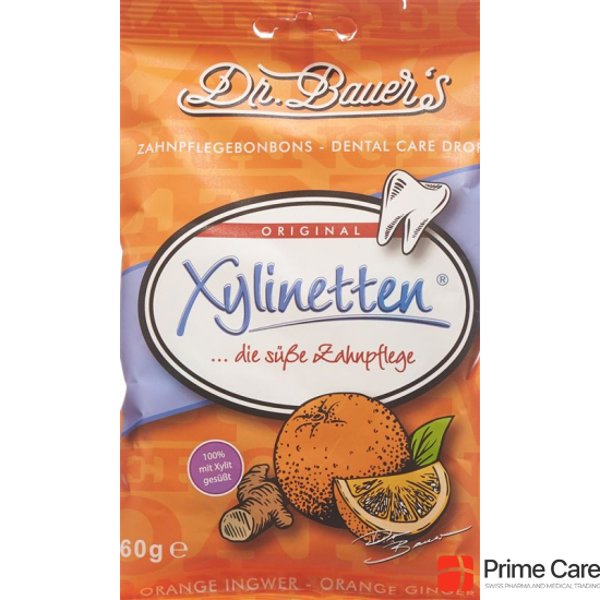 Dr Bauer's Xylinetten Zahnpflege Orange Ingwer 60g buy online