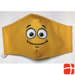 Vasano Cloth Mask Washable Child Smiley Yellow